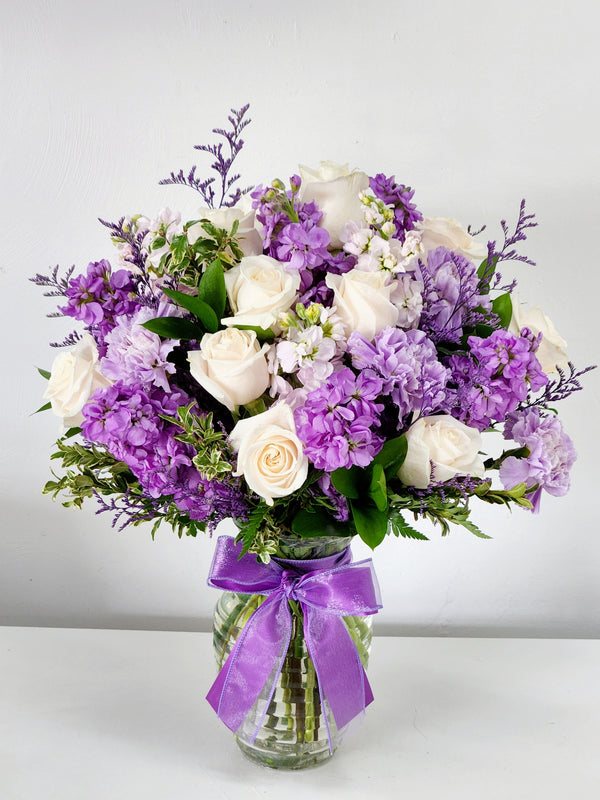 Lavender & White - Sympathy & Funeral Arrangement