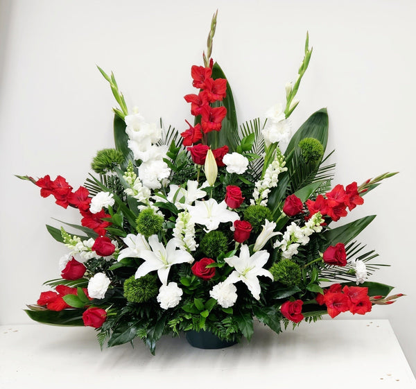 Roses & White Arrangement