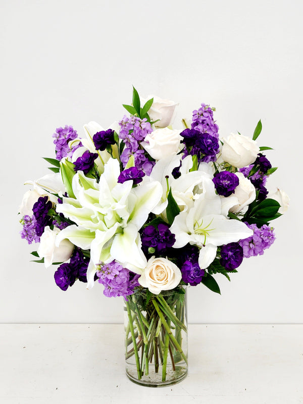 Purple & White Arrangement
