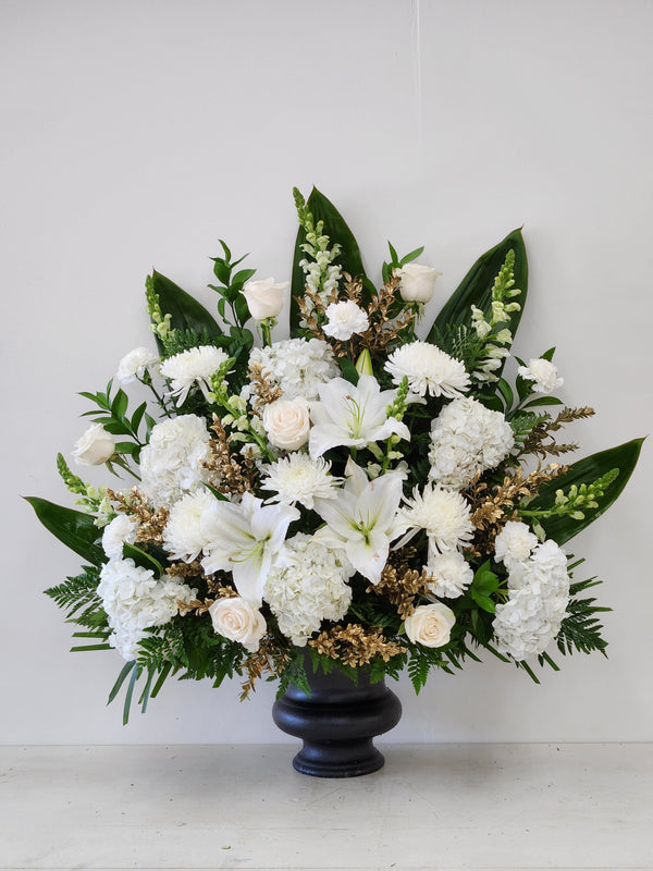 White in a Vase