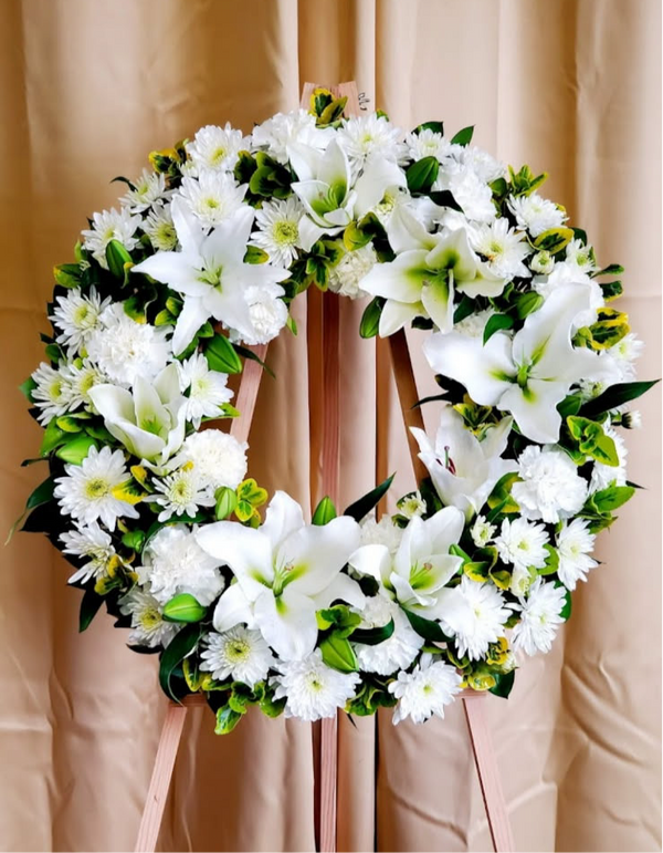 All White Wreath