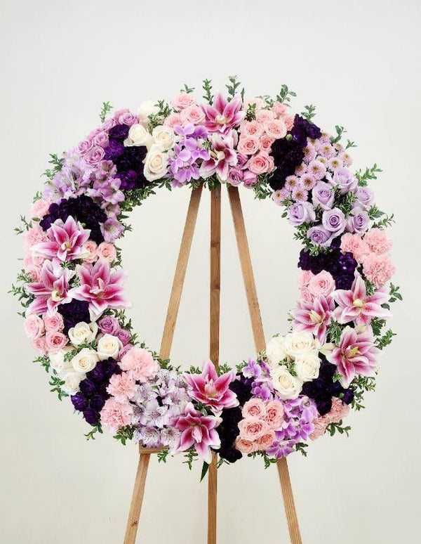 Lavender pink and purple