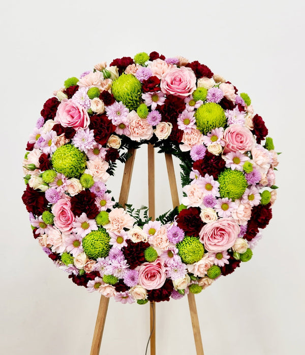 Pink magenta and green