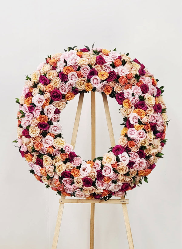Garden Rose Wreath